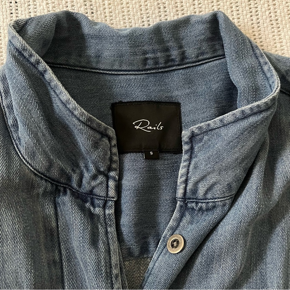 Rails Embroidered Denim Shirt Jacket - Picture 11 of 11